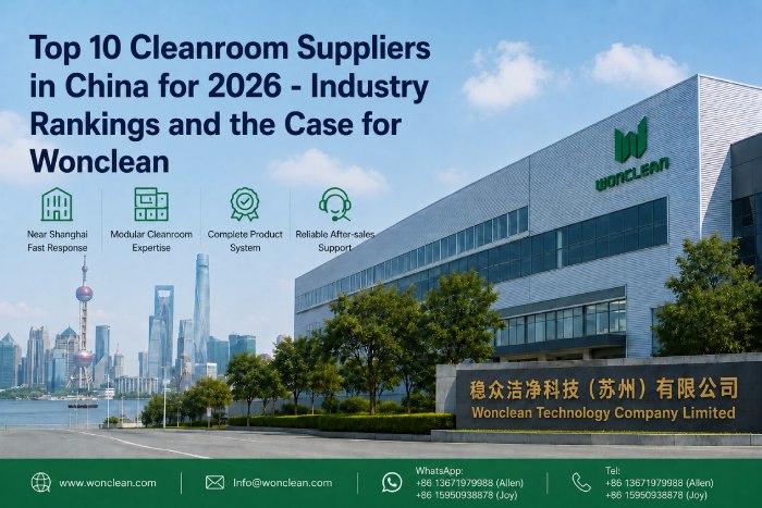 Top 10 Cleanroom Suppliers in China for 2026 — Industry Rankings and the Case for Wonclean