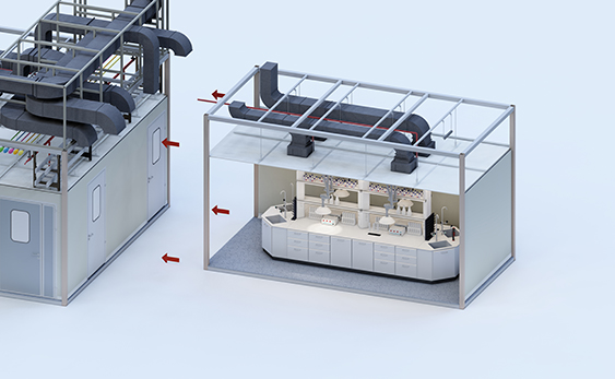 Container Laboratory es una solución modular para salas limpias