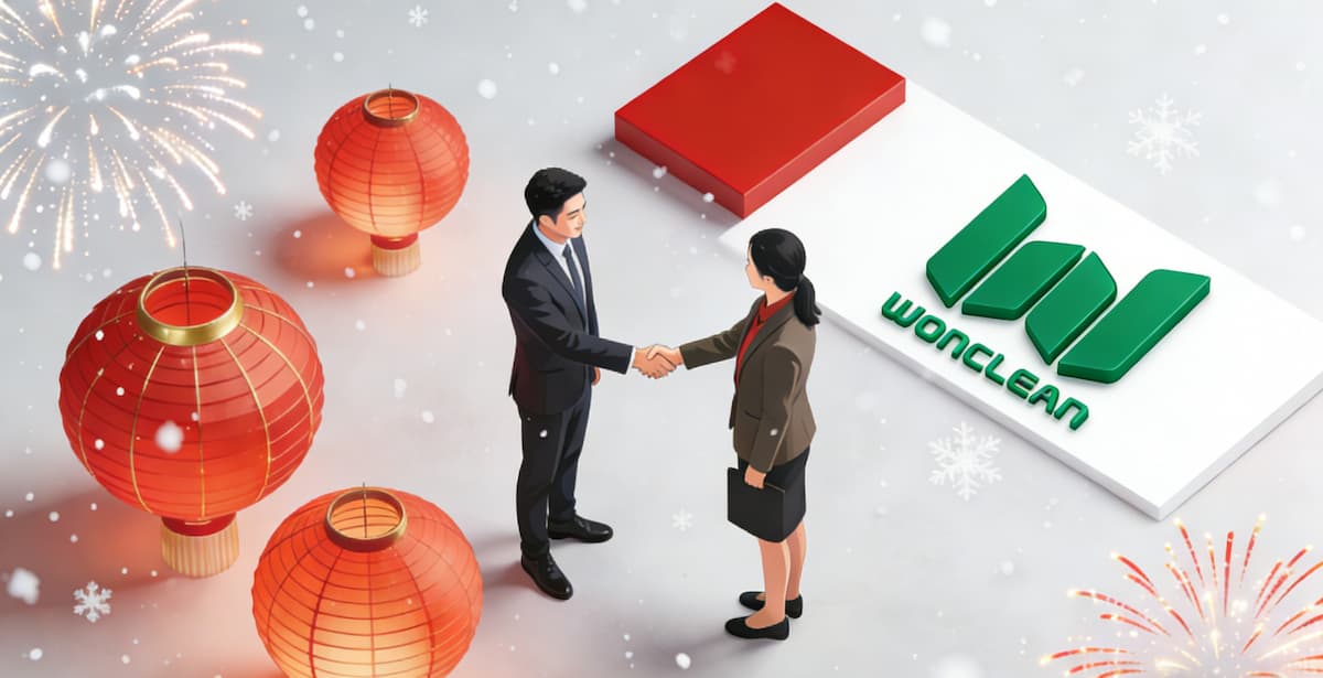 Wonclean: Un sincero agradecimiento a nuestros valiosos clientes en este Año Nuevo.